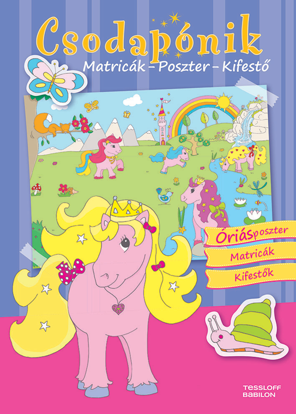 Csodapónik – Matricák, poszter, kifestő