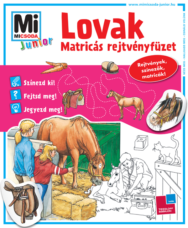 Mi MICSODA Junior matricás rejtvényfüzet Lovak