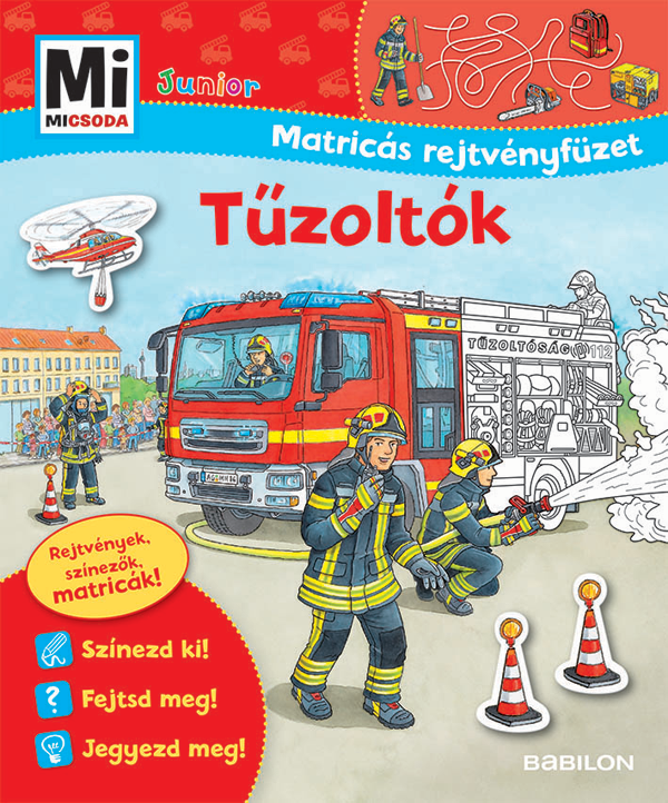 Mi MICSODA Junior Matricás rejtvényfüzet – Tűzoltók