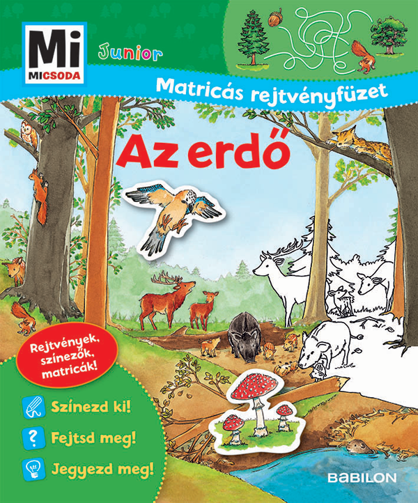 Mi MICSODA Junior Matricás rejtvényfüzet – Az erdo