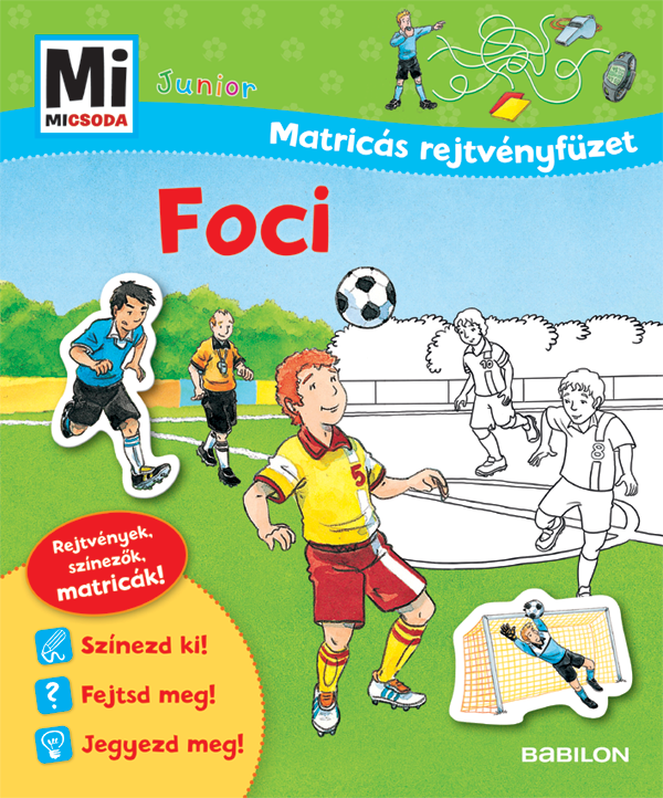 Mi MICSODA Junior Matricás rejtvényfüzet – Foci