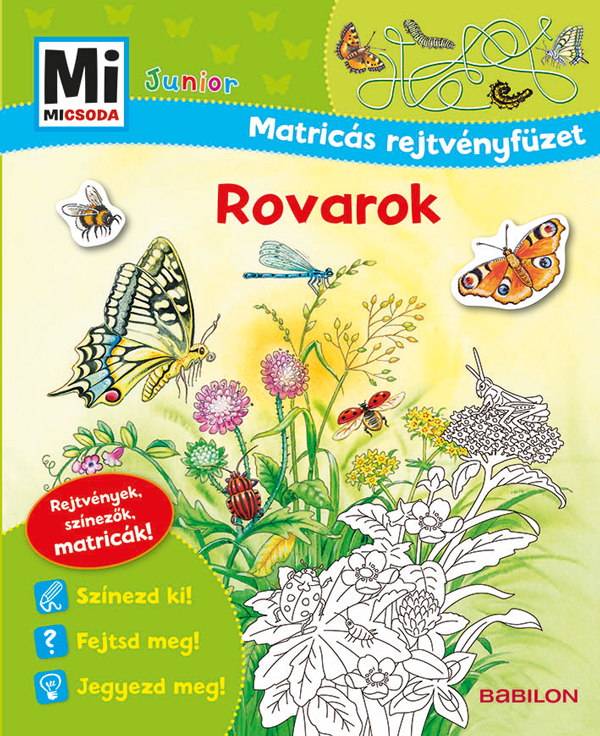 Mi MICSODA Junior Matricás rejtvényfüzet – Rovarok